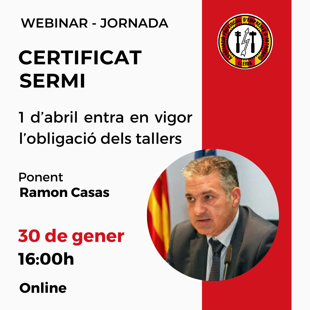 JORNADA SERMI – l’acreditació única en vigor el proper 1 d’abril de 2024