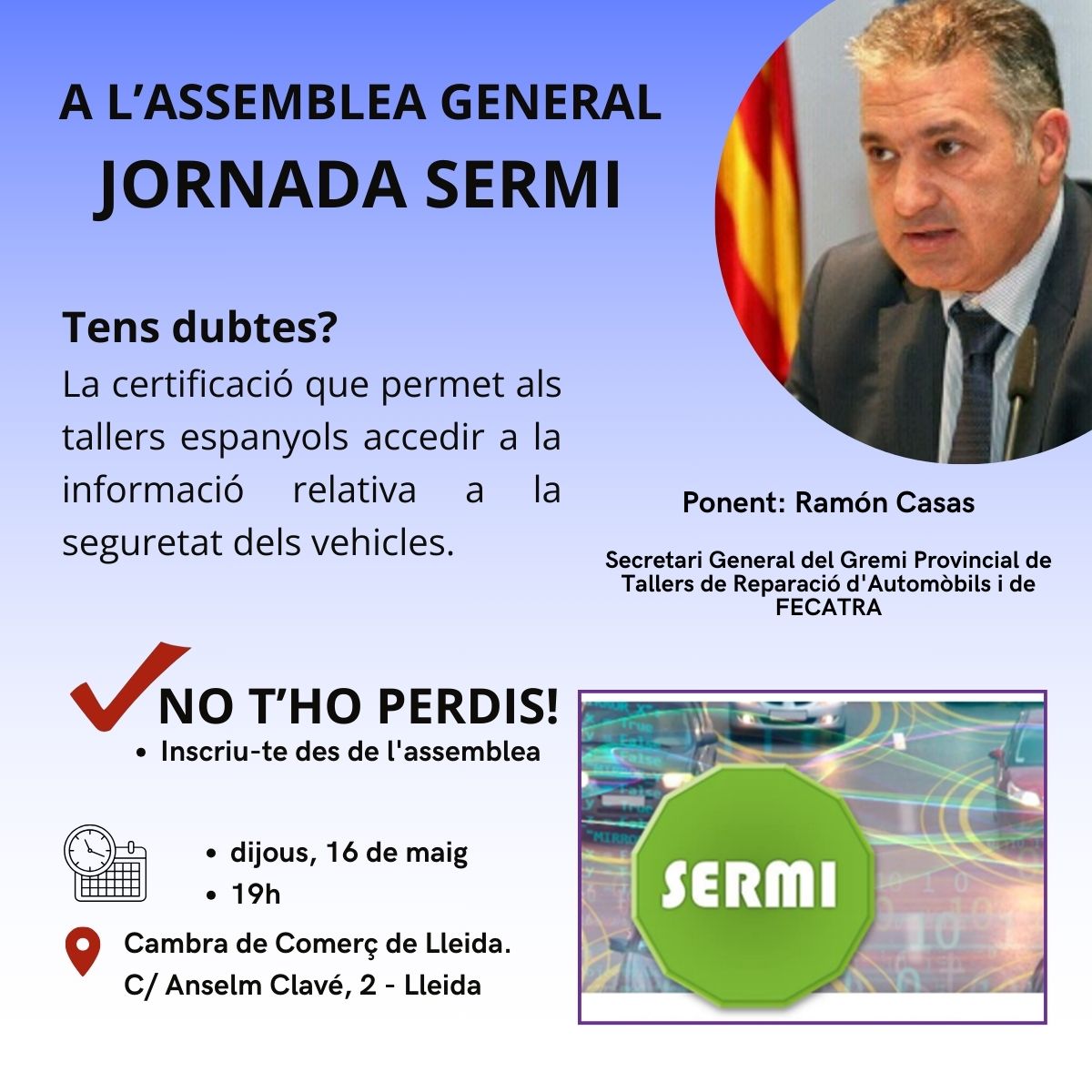 Jornada SERMI – accés als elements de seguretat
